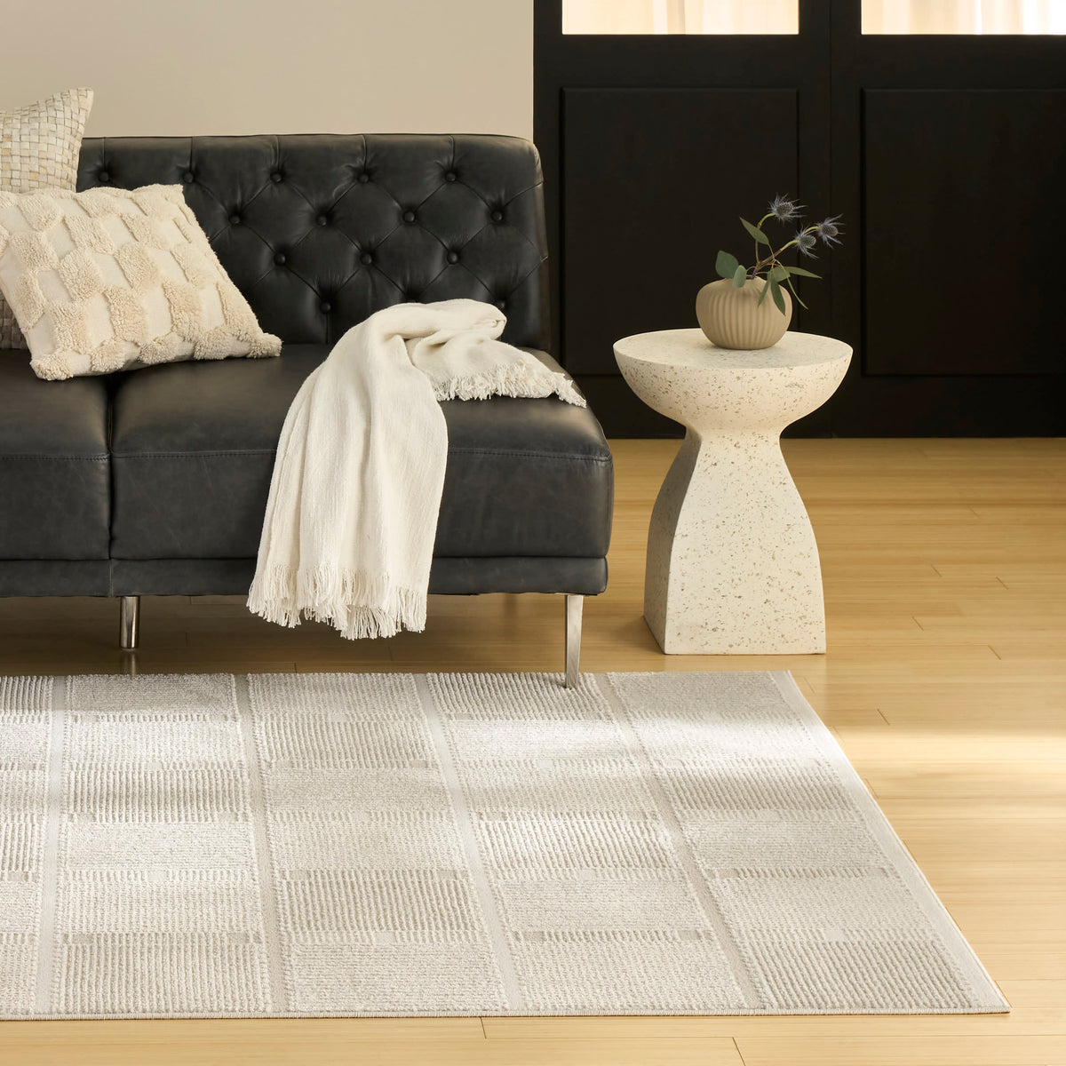 Nordic NRC09 Ivory Beige Rug - room scene