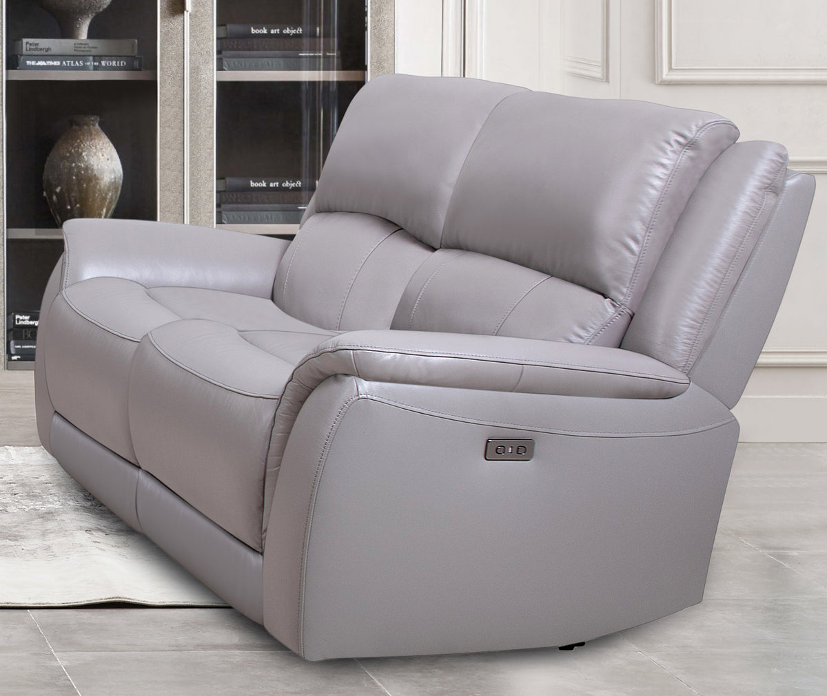 Madras Power Reclining Loveseat Stone