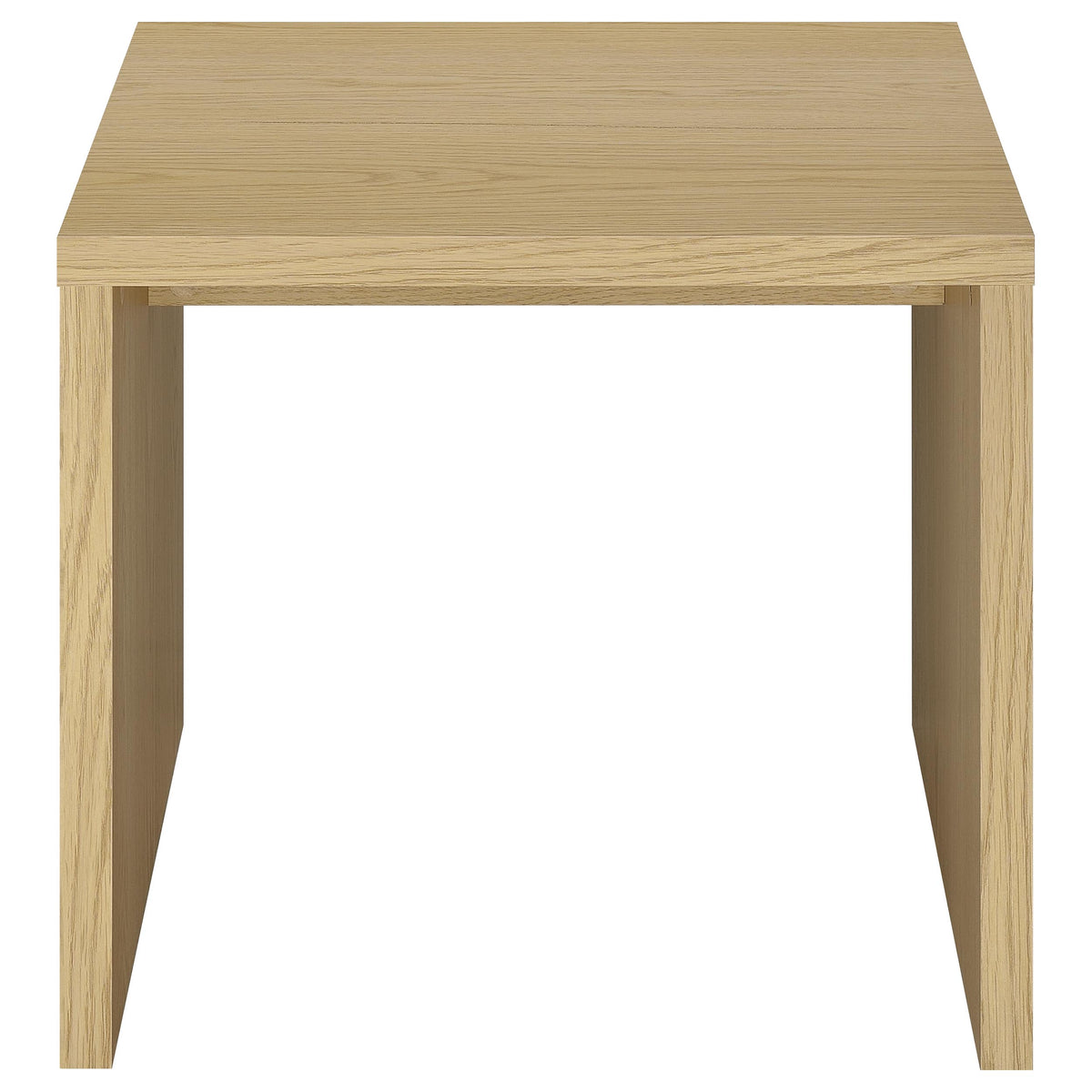 Canoga Engineered Wood Accent Side End Table - Light Oak