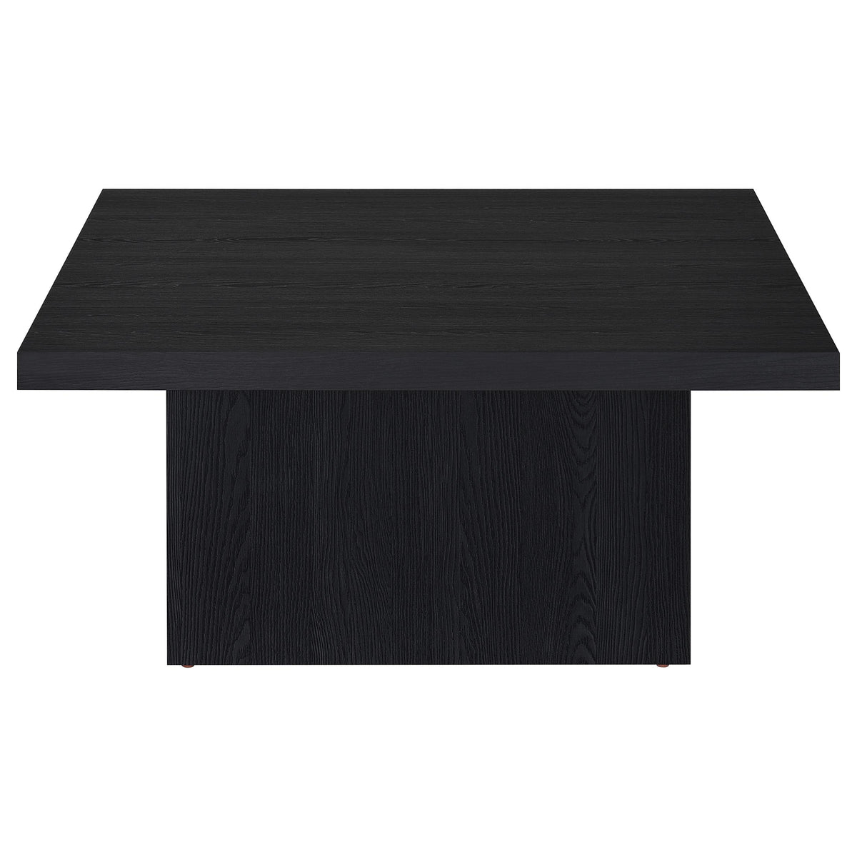 Devar Square Engineered Wood Cocktail Coffee Table - Black