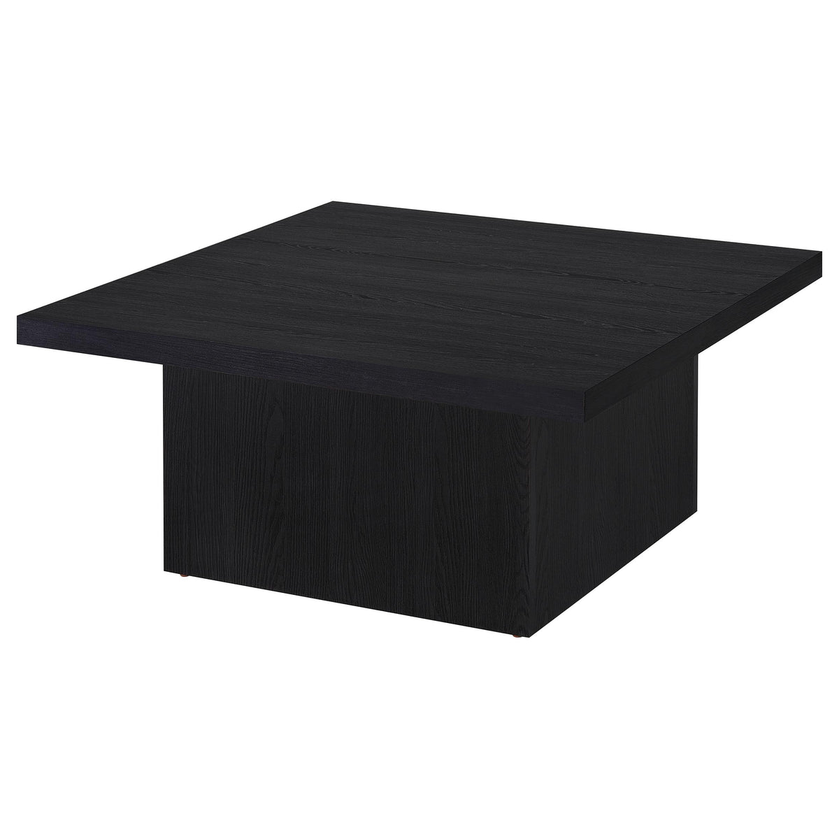 Devar Square Engineered Wood Cocktail Coffee Table - Black