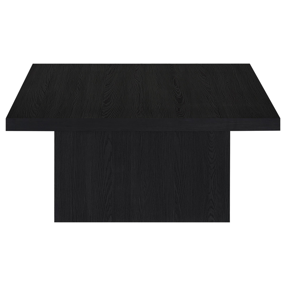 Devar Square Engineered Wood Cocktail Coffee Table - Black