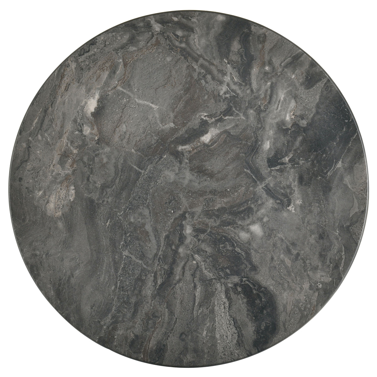 Bradley 2-Piece Round SmartTop™ Coffee Table Set Grey - Smokey Grey and Dark Brown