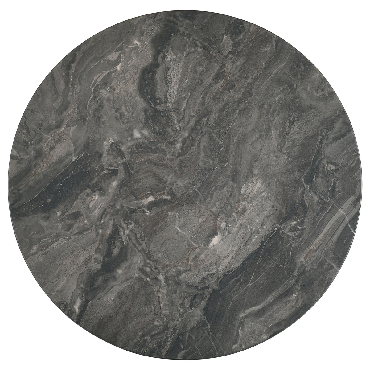 Bradley 2-Piece Round SmartTop™ Coffee Table Set Grey - Smokey Grey and Dark Brown