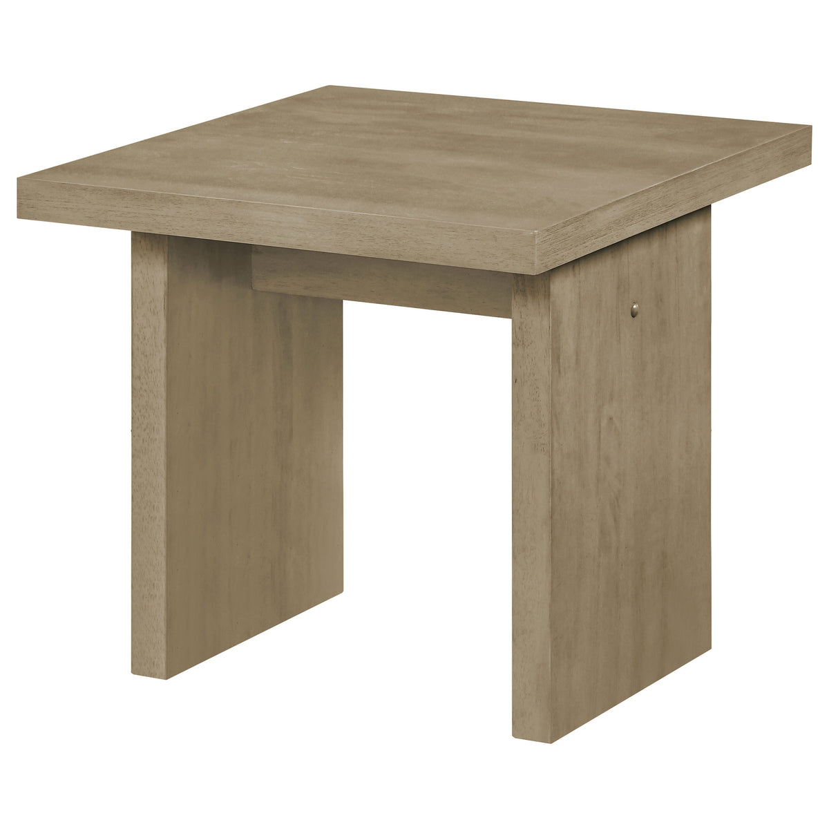 Decker Square Occasional Side End Table - Natural Oak