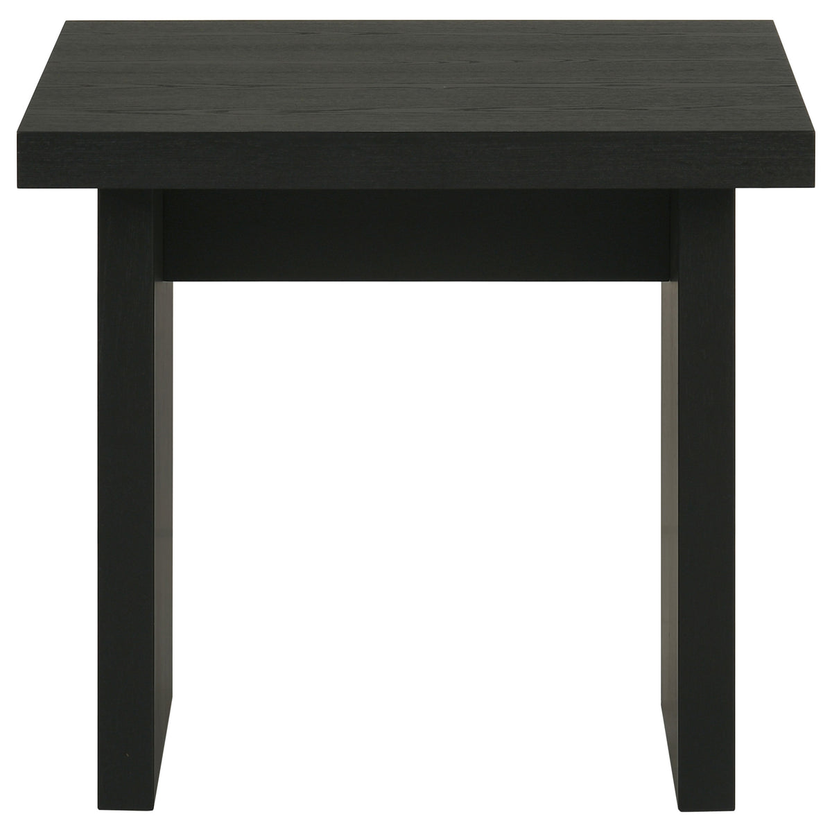 Decker Square Occasional Side End Table - Black
