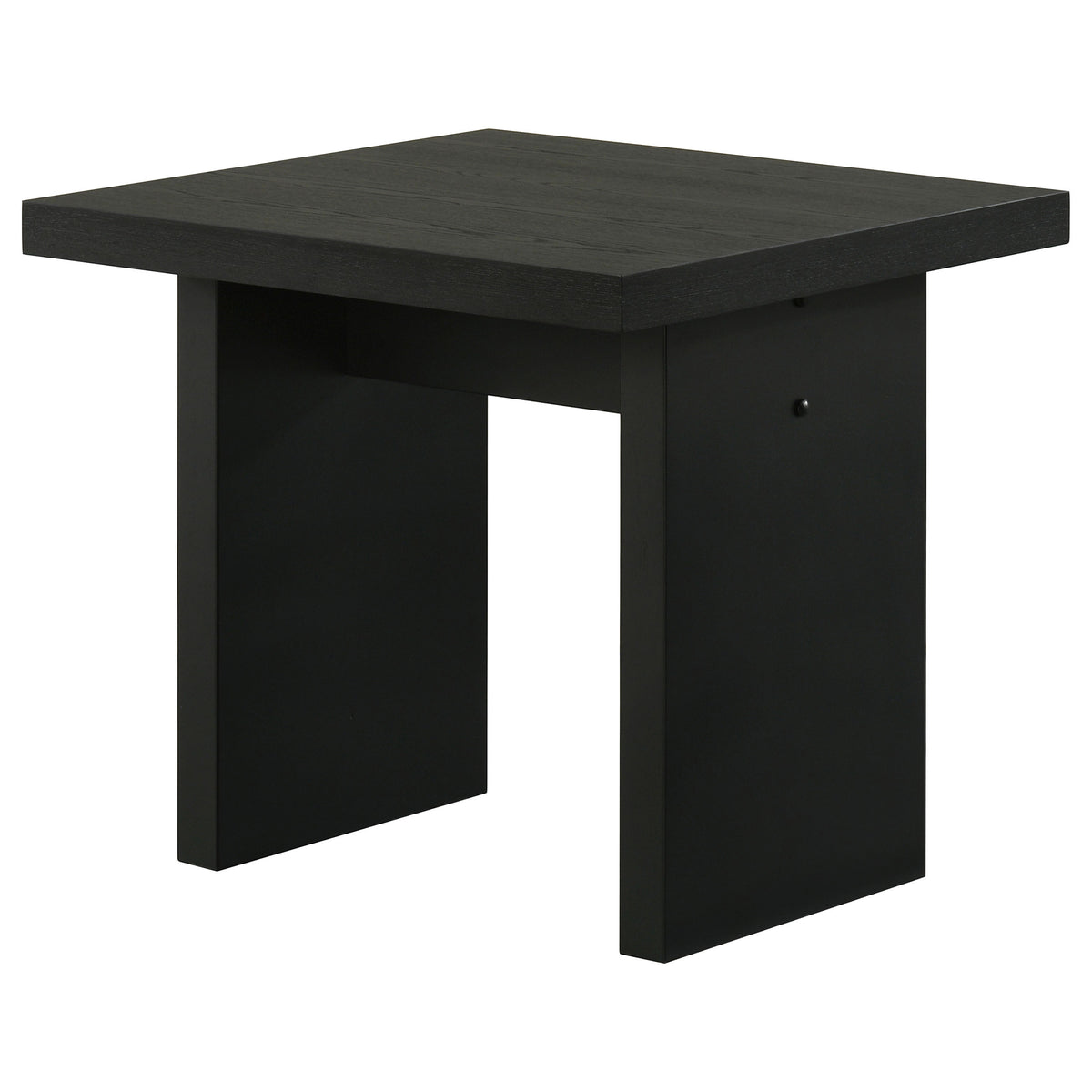 Decker Square Occasional Side End Table - Black