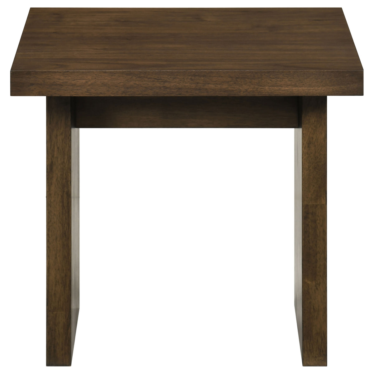 Decker Square Occasional Side End Table - Walnut