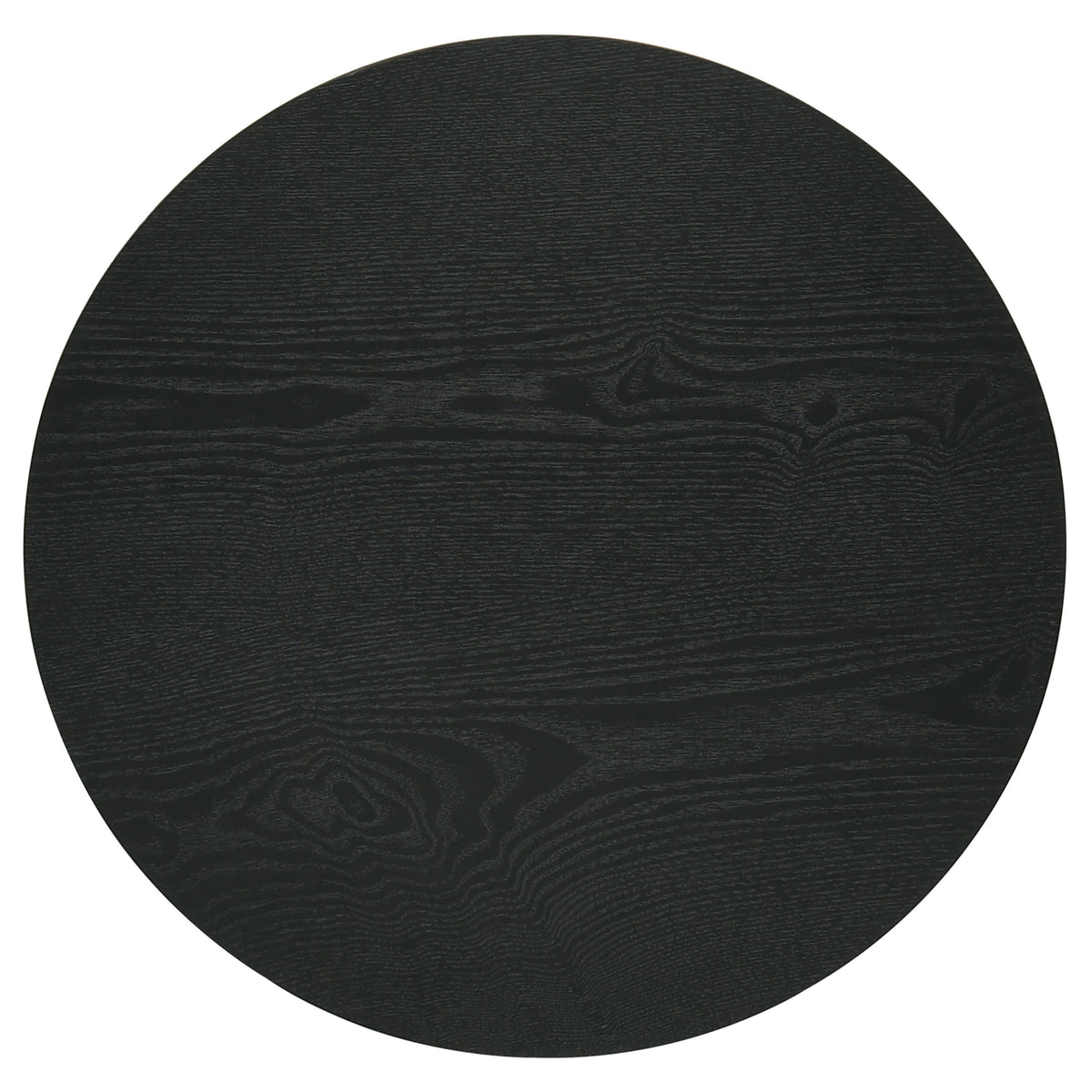Hamlyn 3-piece Round Fluted Coffee and End Table Set - Black