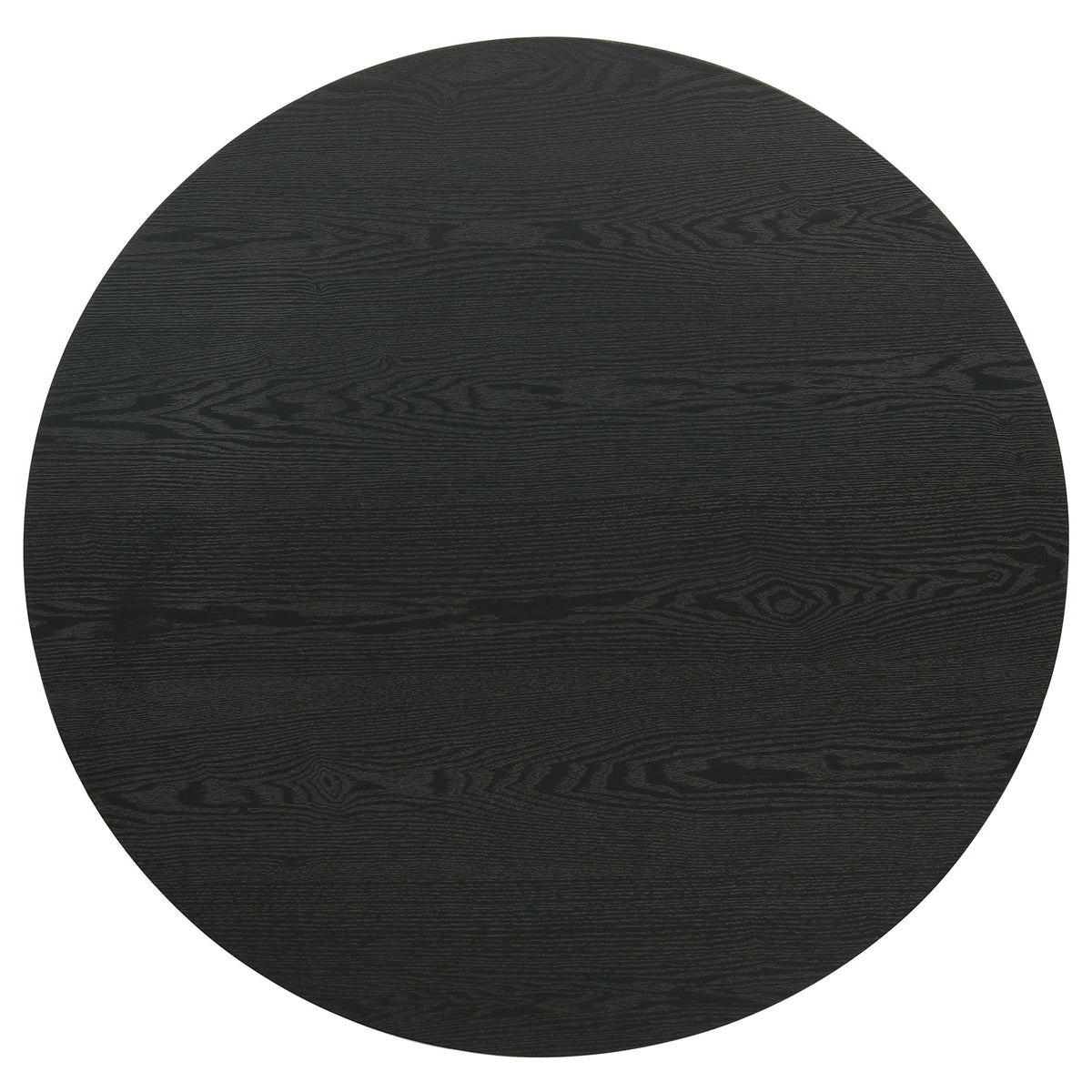 Hamlyn Round Fluted Occasional Cocktail Coffee Table - Black