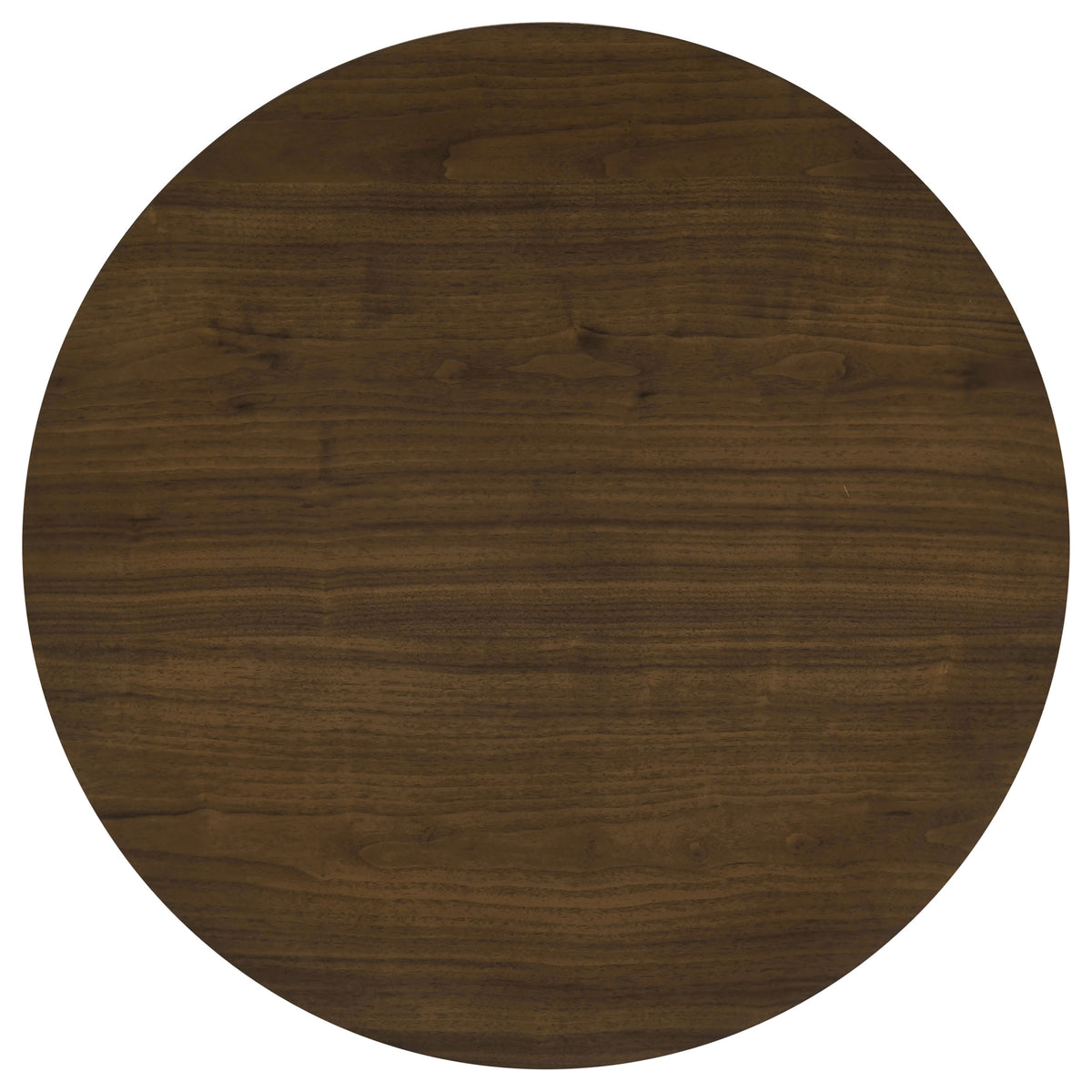 Hamlyn Round Fluted Occasional Cocktail Coffee Table - Walnut