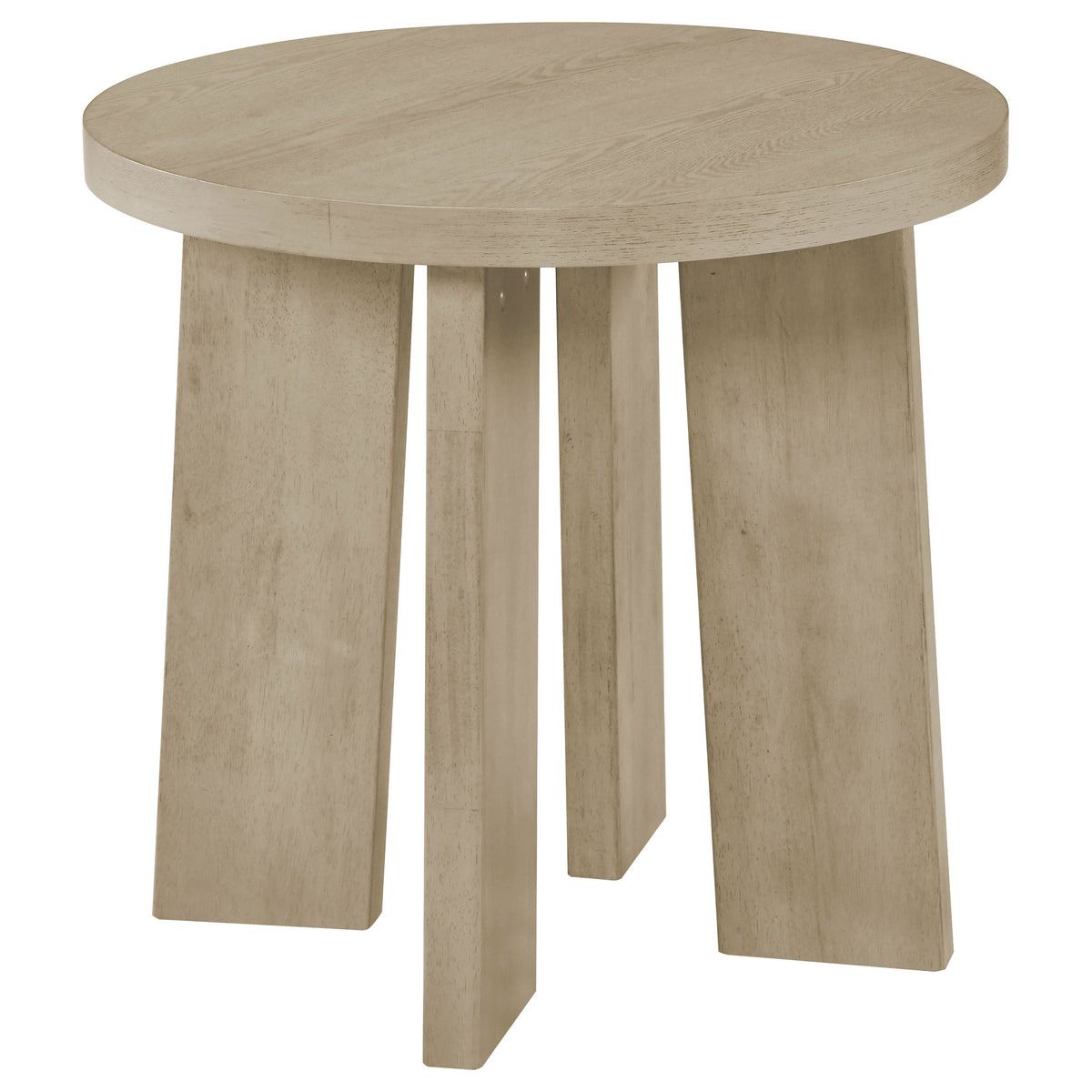 Strouse 2-Piece Round Coffee and End Table Set - Natural Oak