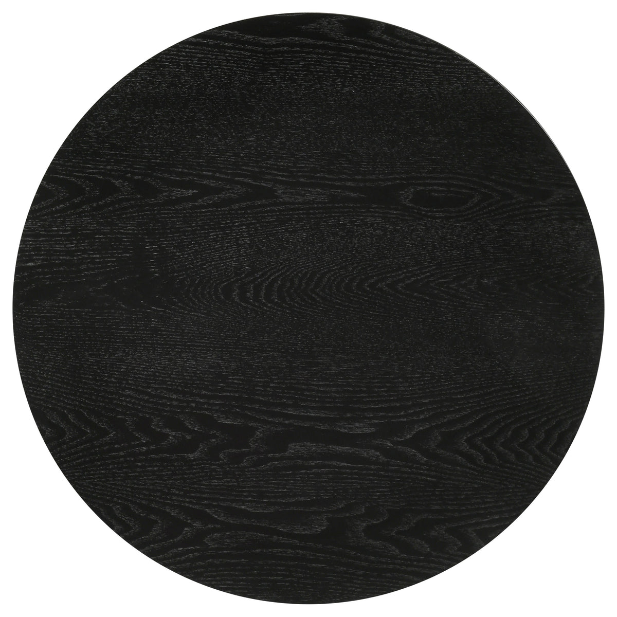 Strouse Contemporary Round End Table - Black