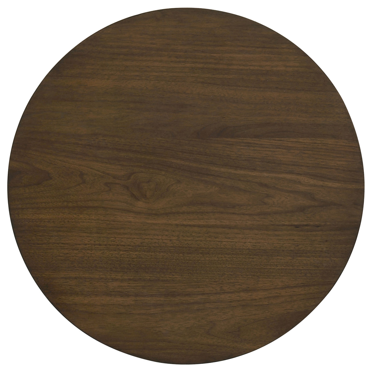 Strouse Contemporary Round End Table - Walnut