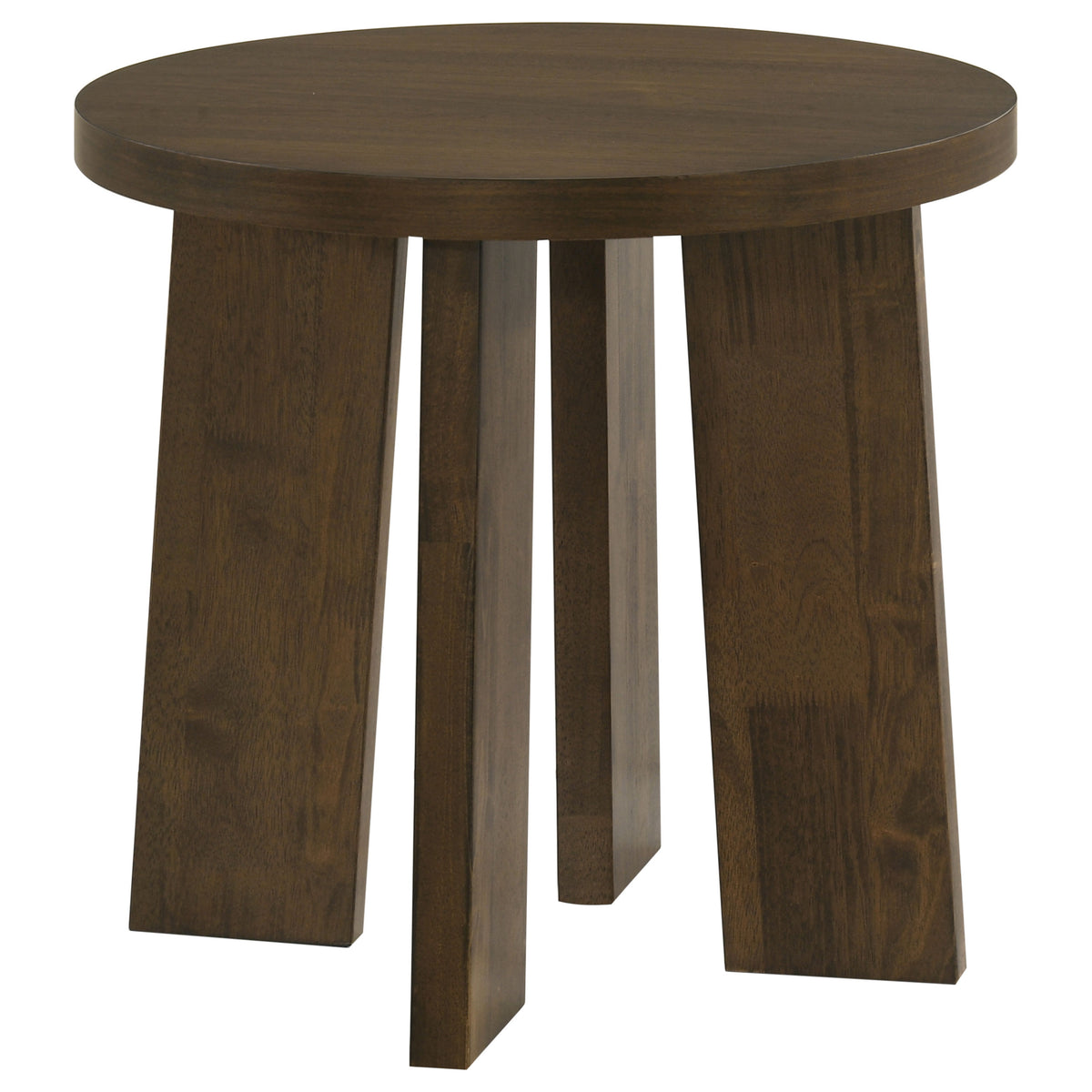 Strouse 2-Piece Round Coffee and End Table Set - Walnut