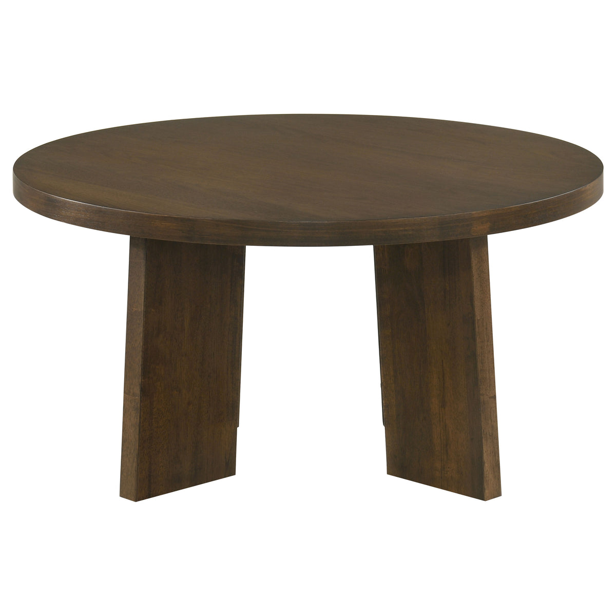 Strouse 2-Piece Round Coffee and End Table Set - Walnut