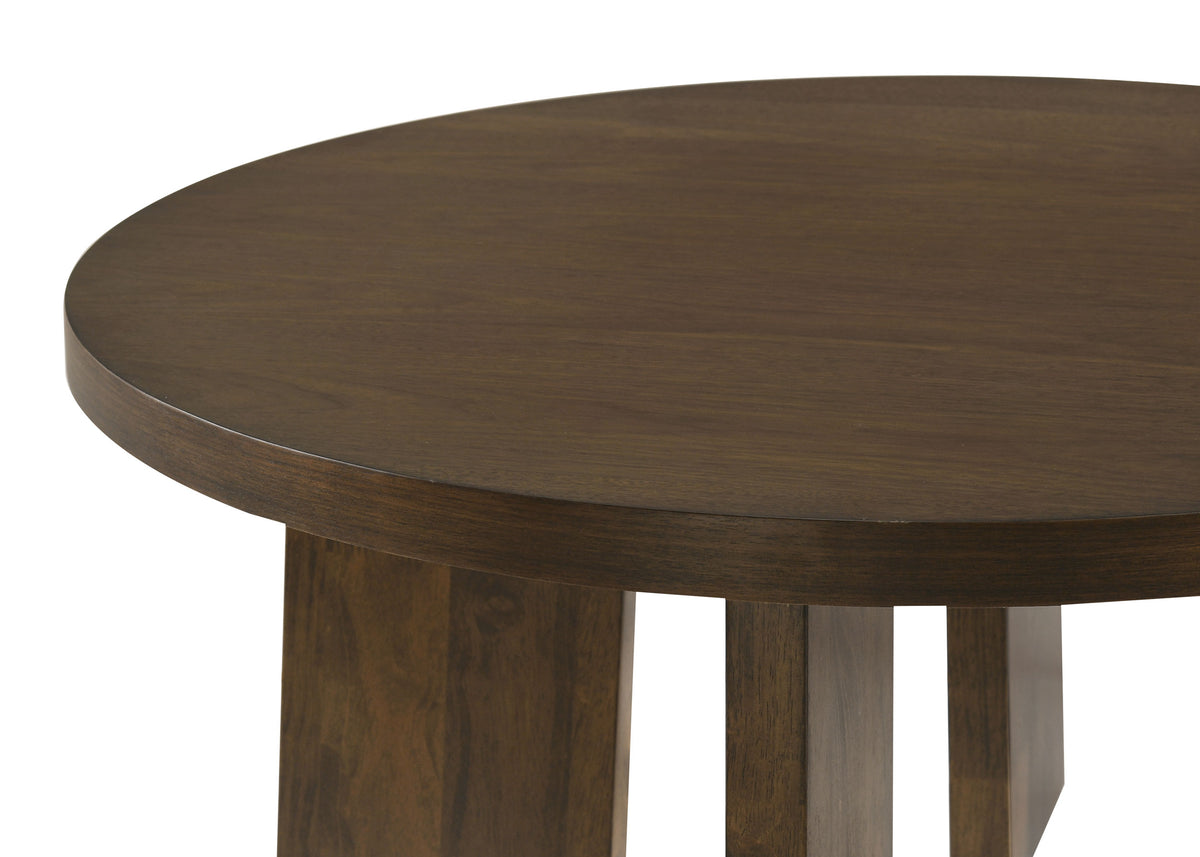 Strouse 2-Piece Round Coffee and End Table Set - Walnut