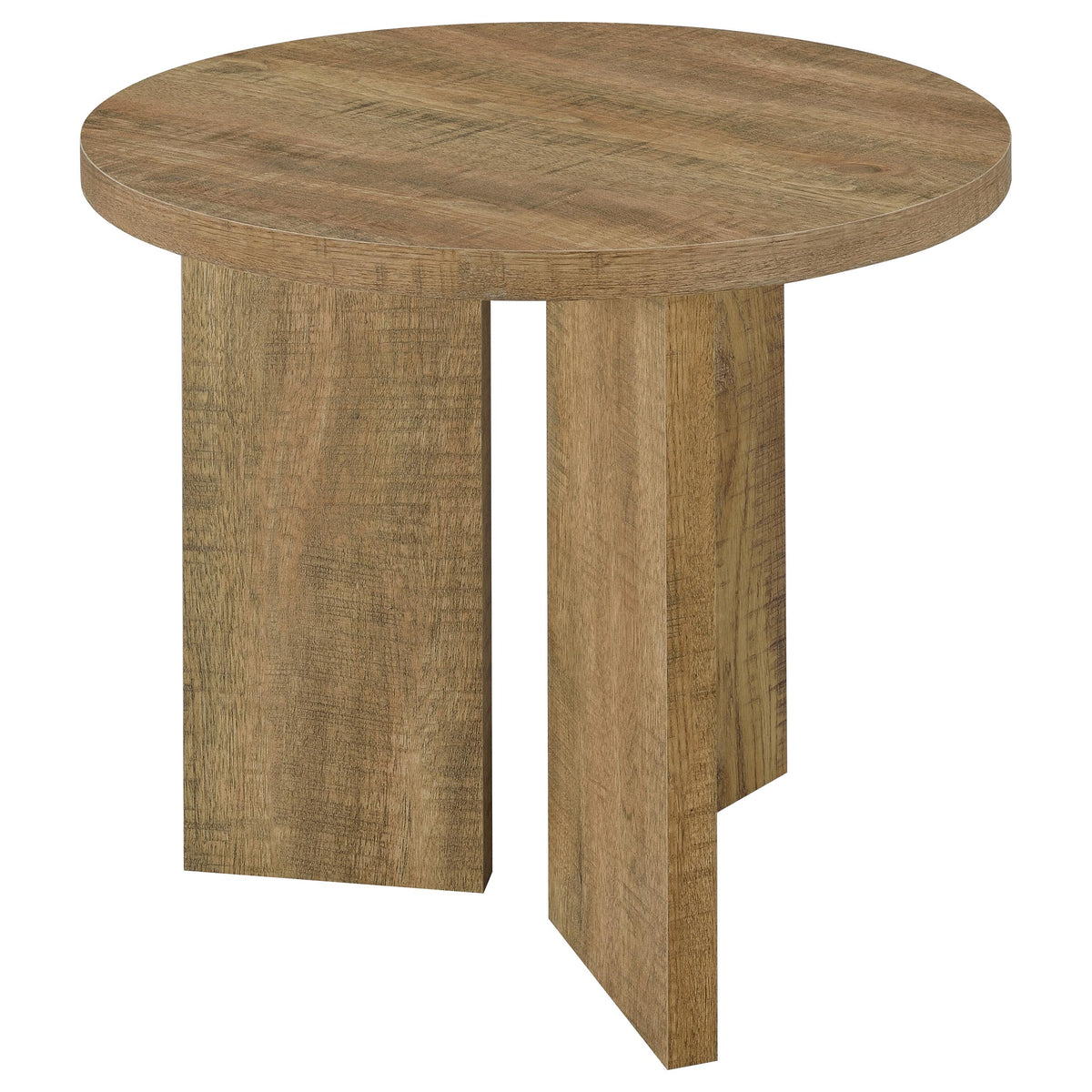 Aragon 2-Piece Round Coffee and End Table Set - Mango
