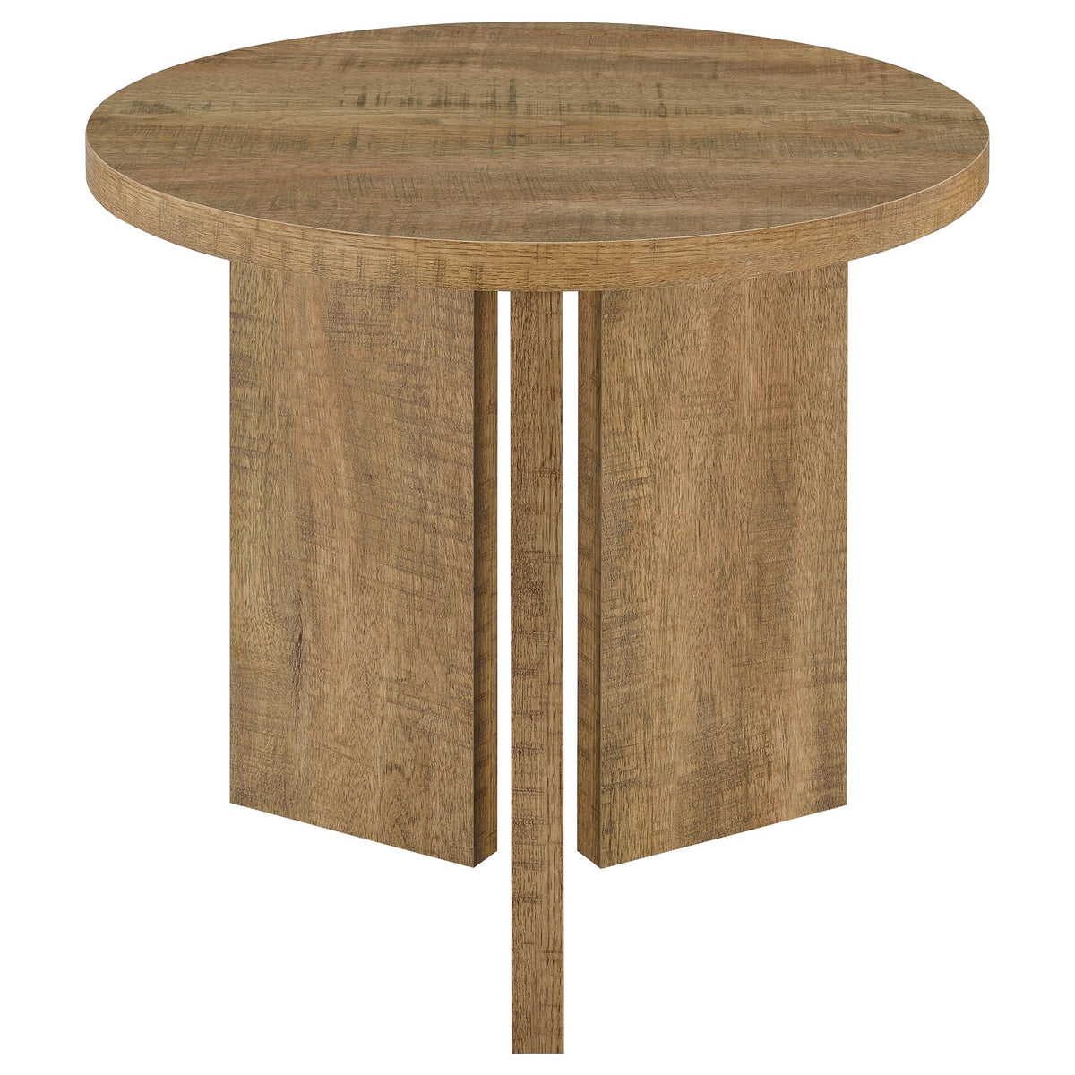 Aragon 2-Piece Round Coffee and End Table Set - Mango