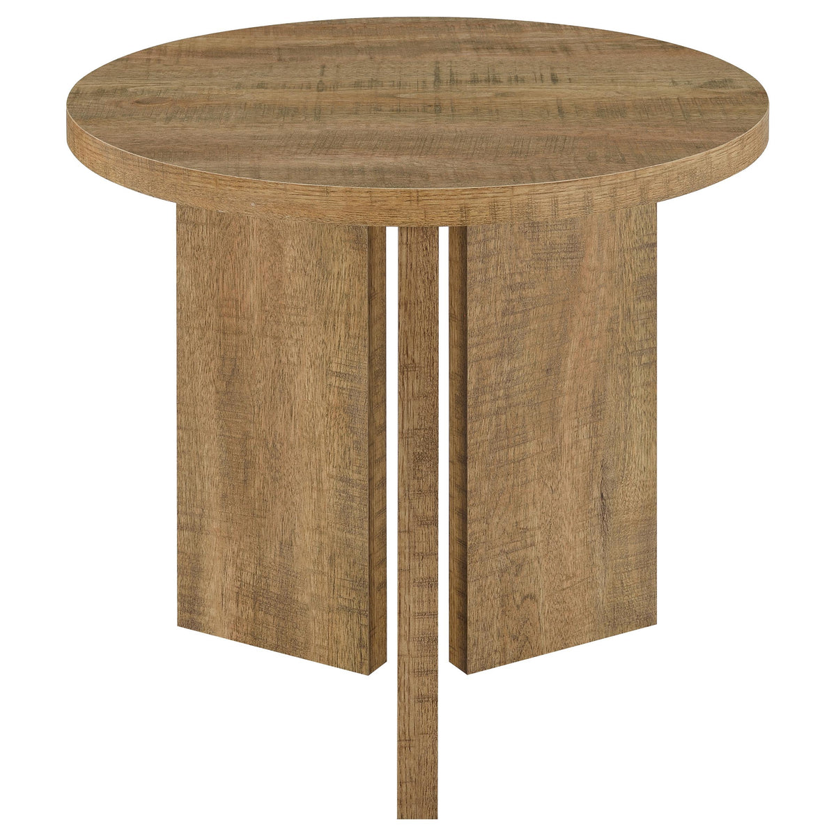 Aragon 2-Piece Round Coffee and End Table Set - Mango