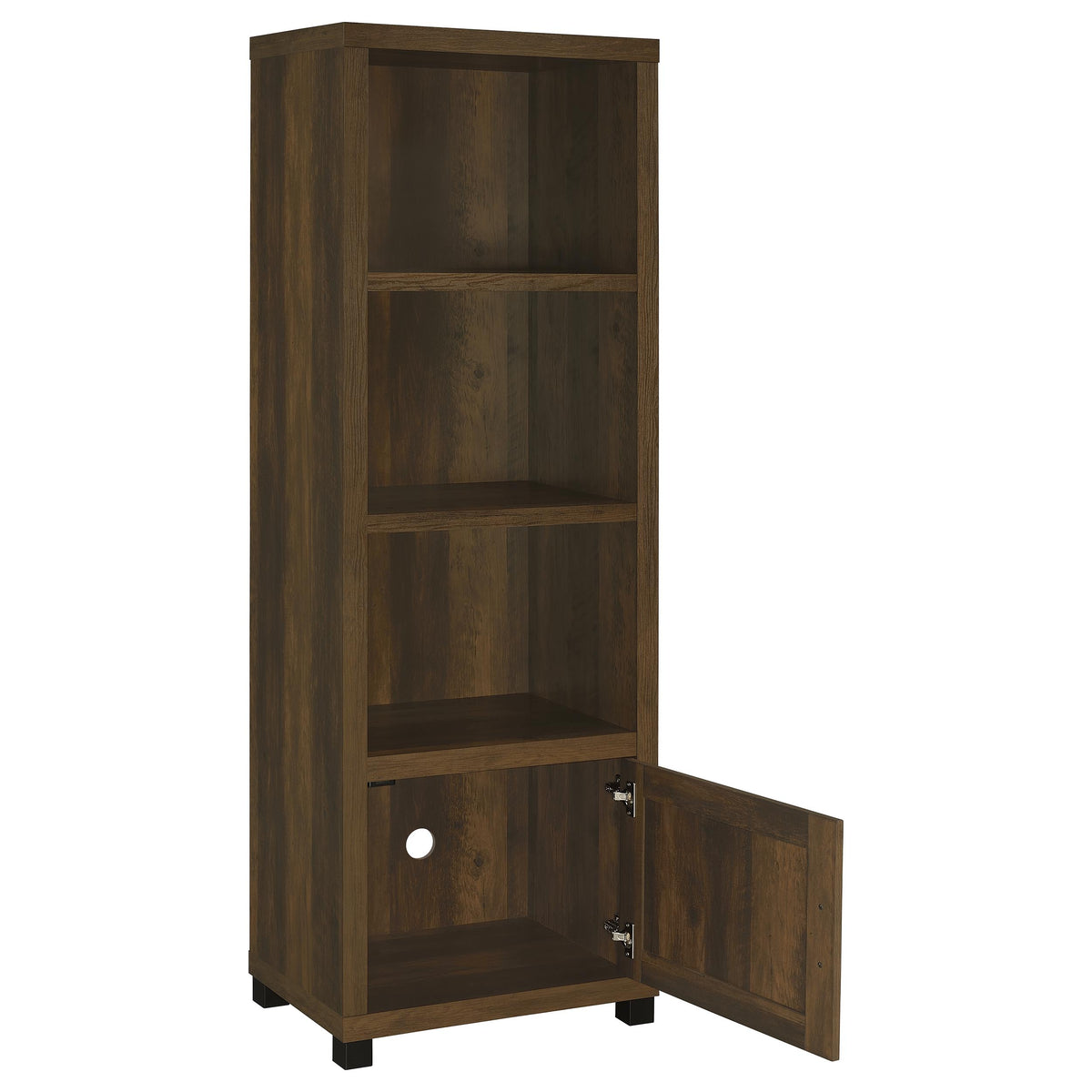 Sachin 3-shelf Engineered Wood Media Tower - Dark Pine