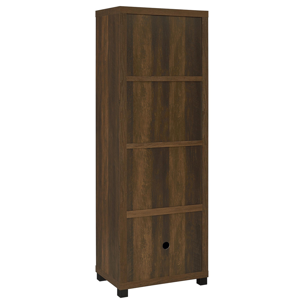 Sachin 3-shelf Engineered Wood Media Tower - Dark Pine