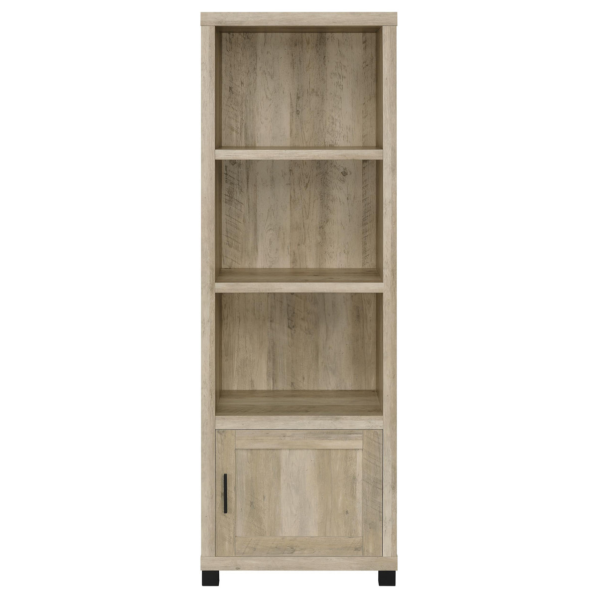Sachin 3-shelf Engineered Wood Media Tower - Distressed Pine