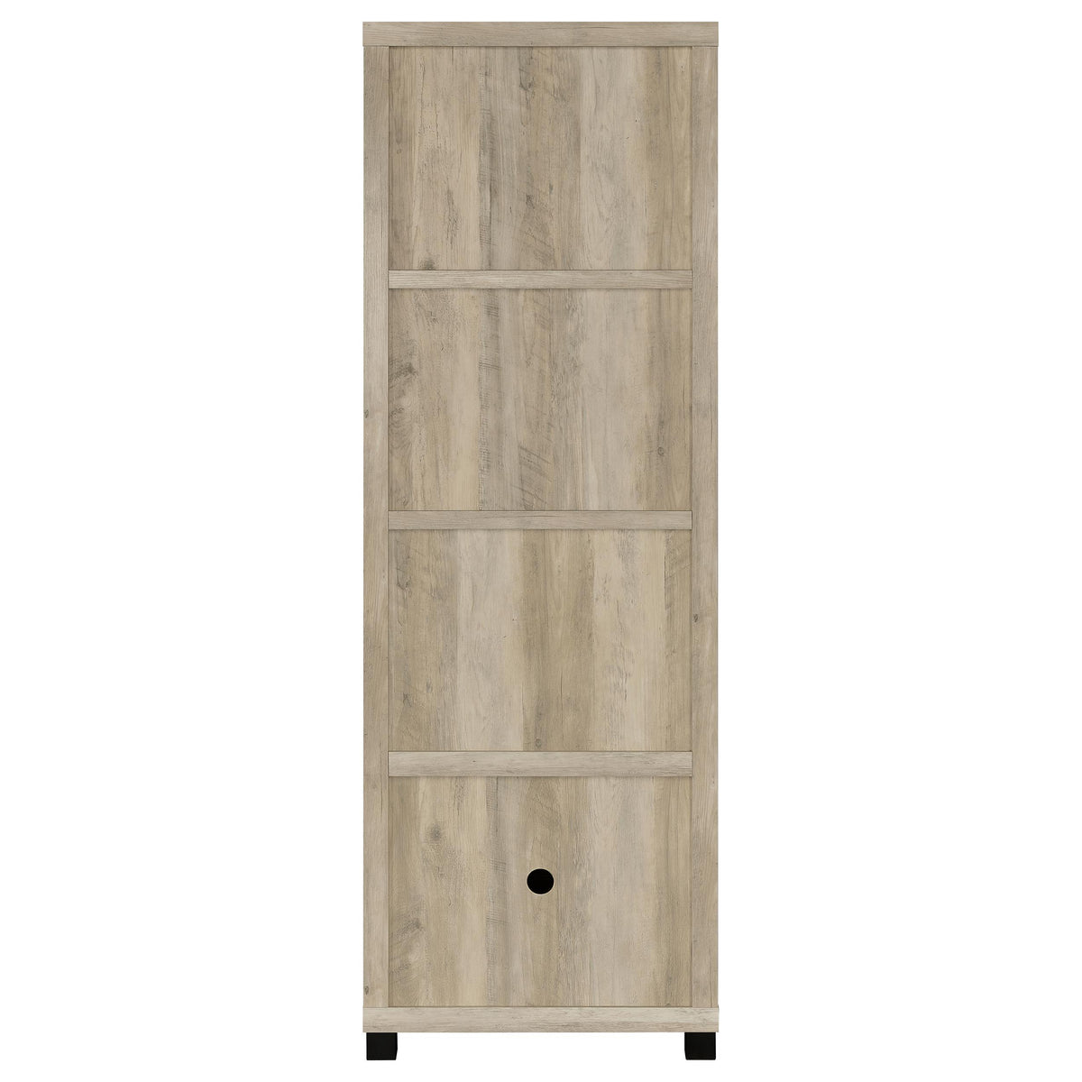 Sachin 3-shelf Engineered Wood Media Tower - Distressed Pine