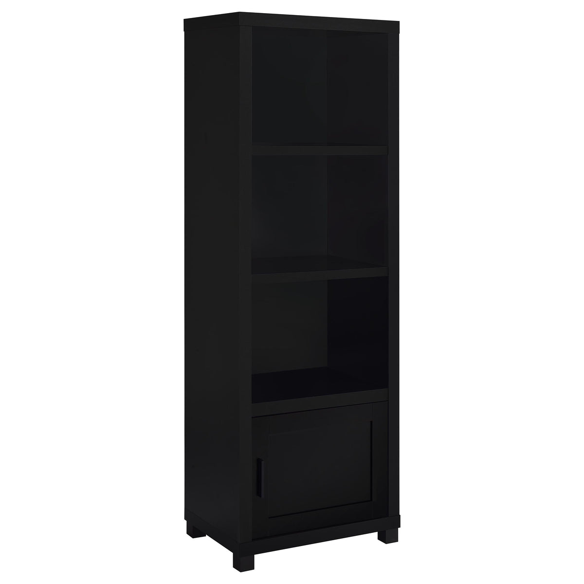 Sachin 3-shelf Engineered Wood Media Tower - Black