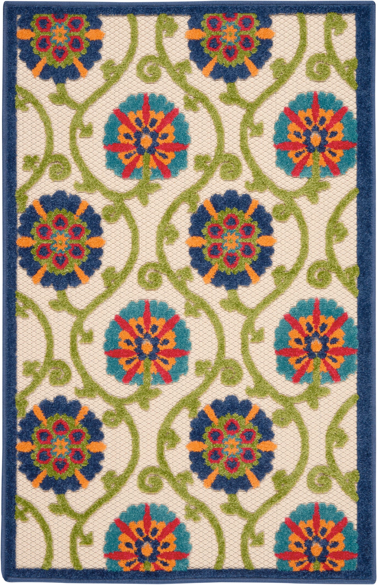 Aloha ALH19 Blue Multicolor Rug - Rectangle