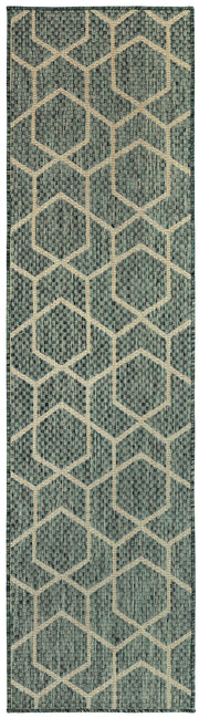 Horizon Indoor/Outdoor HOZ01 Green Rug - Runner