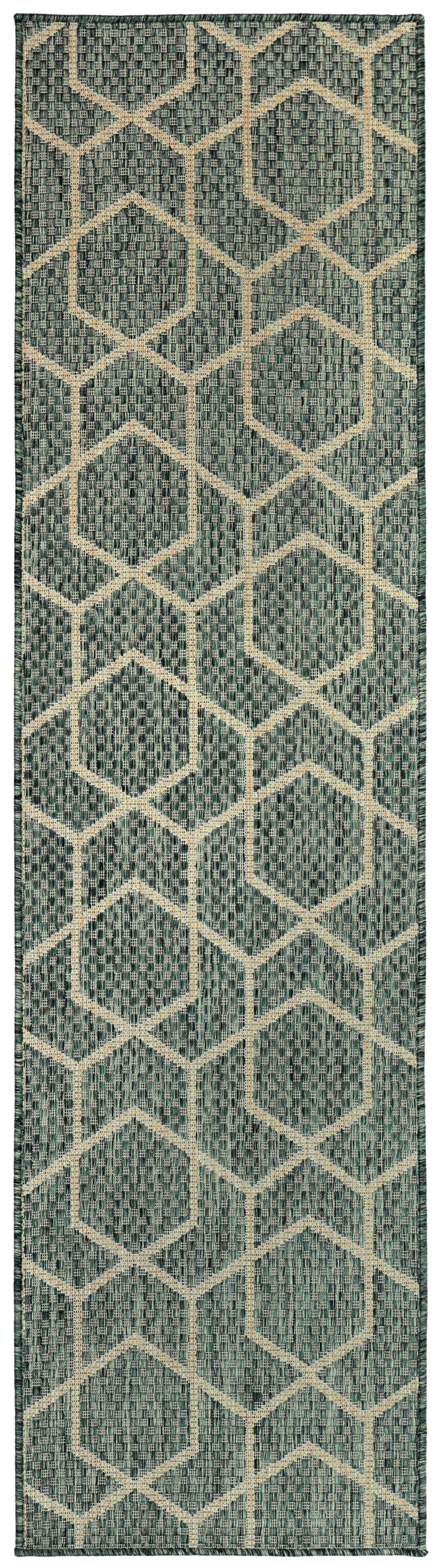 Horizon Indoor/Outdoor HOZ01 Green Rug - Runner
