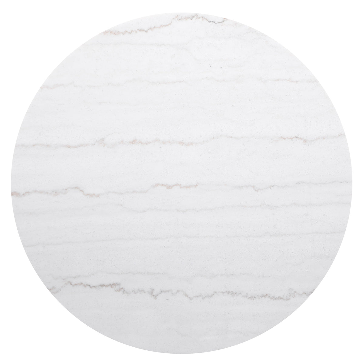 Jason Round White Marble Top Coffee Table - Charcoal