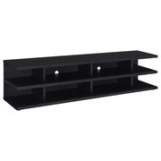 Cartmill 78-inch 2-tier TV Stand Media Console - Black