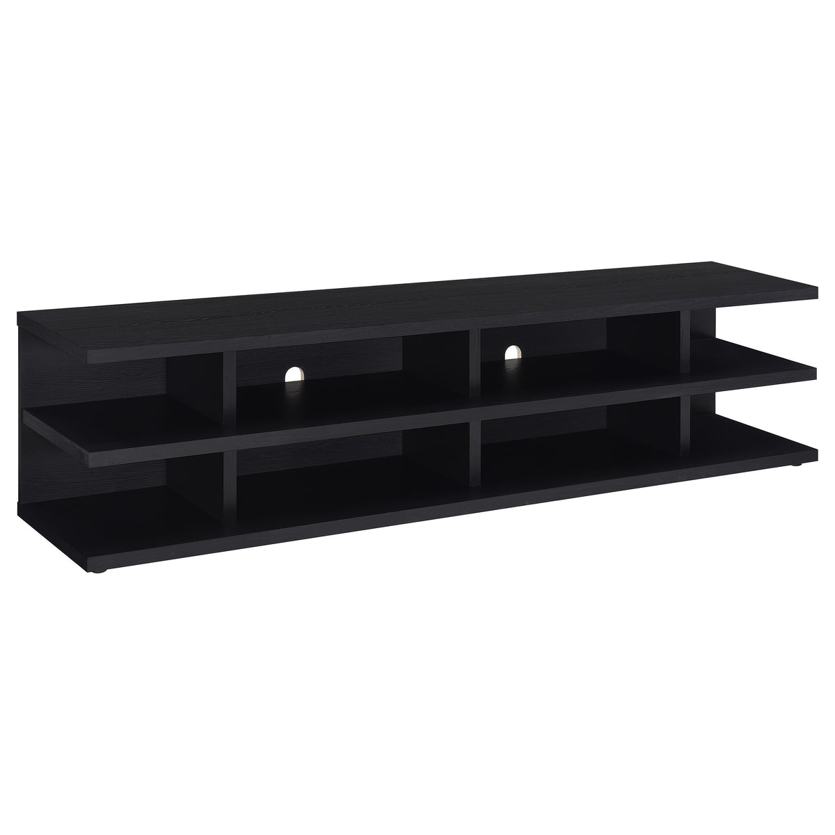 Cartmill 78-inch 2-tier TV Stand Media Console - Black