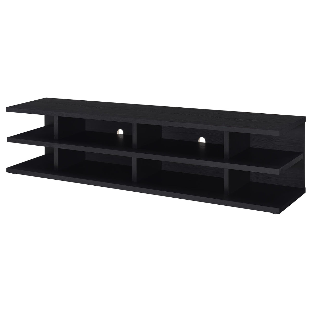 Cartmill 78-inch 2-tier TV Stand Media Console - Black