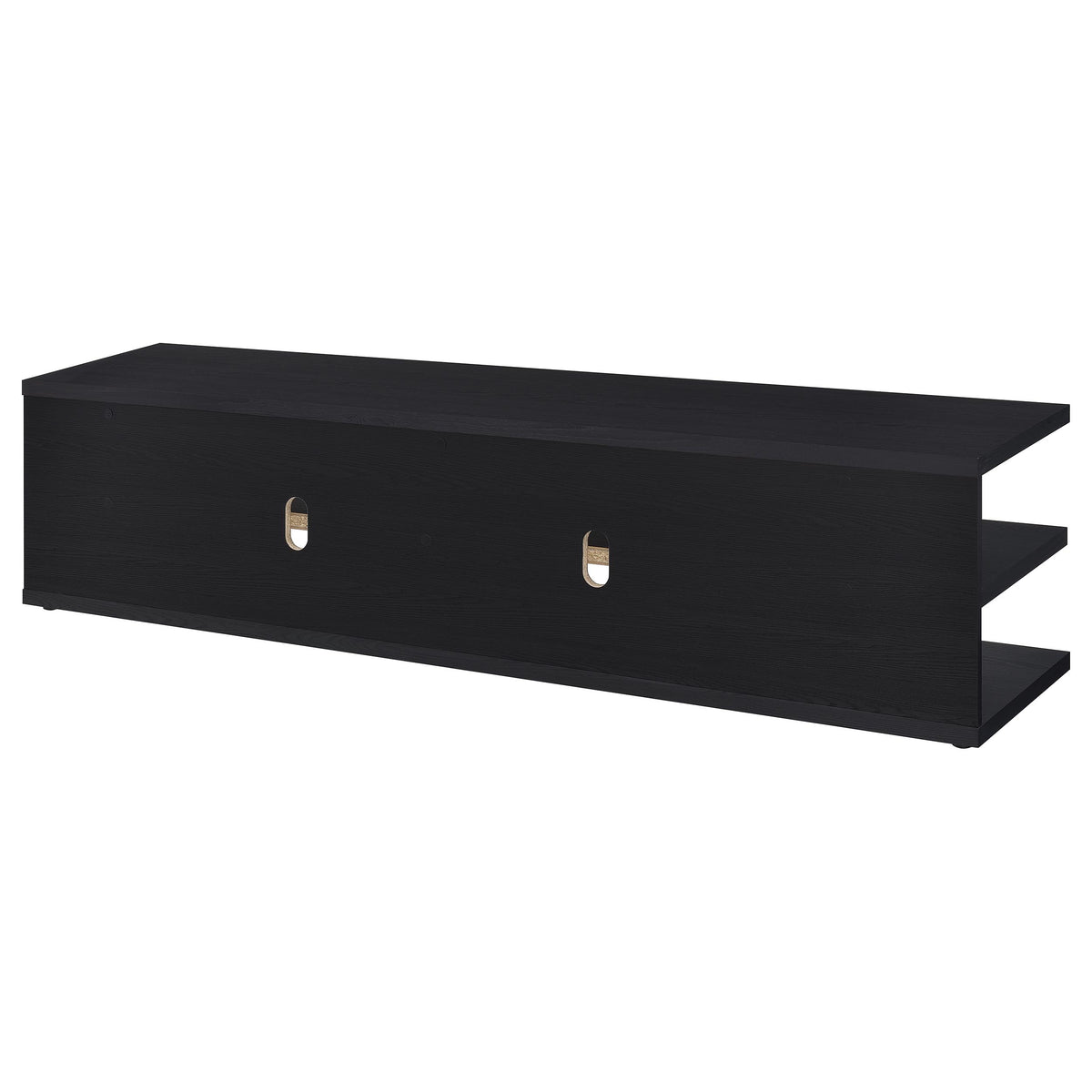 Cartmill 78-inch 2-tier TV Stand Media Console - Black