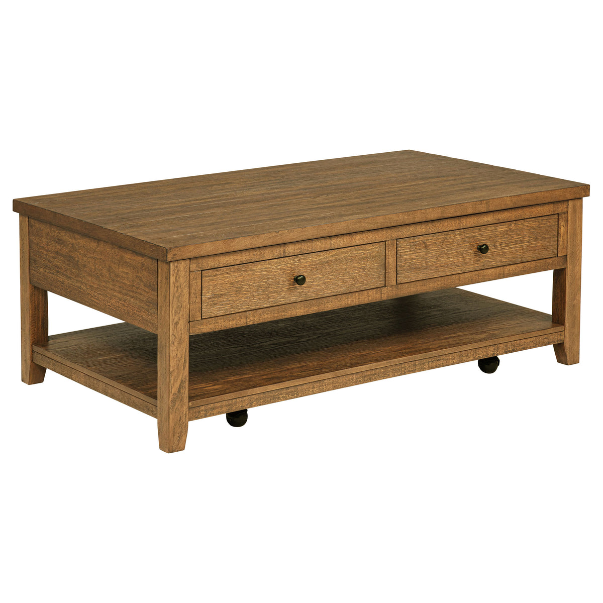 Payne 48-inch Mobile Lift Top Coffee Table Distressed - Distressed Brown