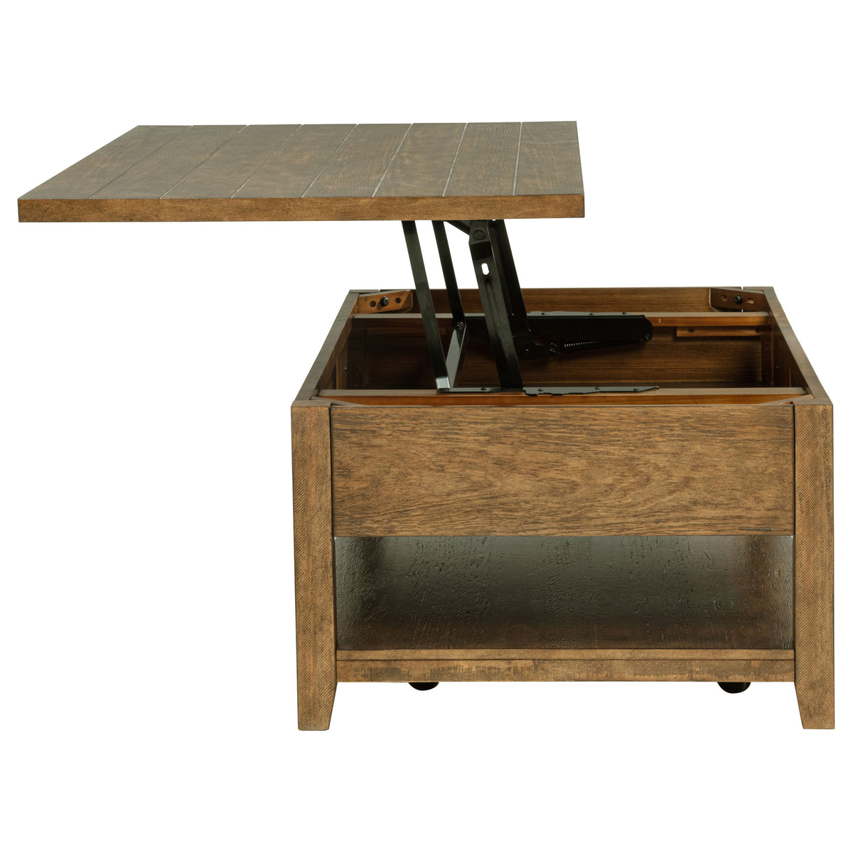 Payne 48-inch Mobile Lift Top Coffee Table Distressed - Distressed Brown