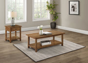 Payne 2-piece Coffee and 1-drawer End Table Set - Distressed Brown