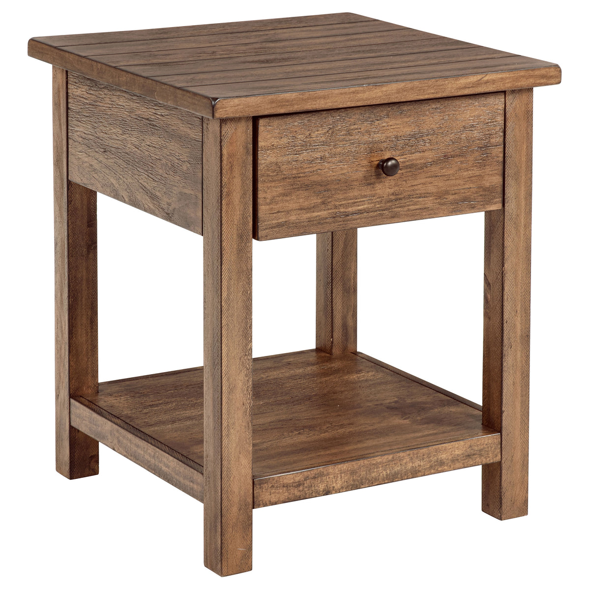 Payne 2-piece Coffee and 1-drawer End Table Set - Distressed Brown