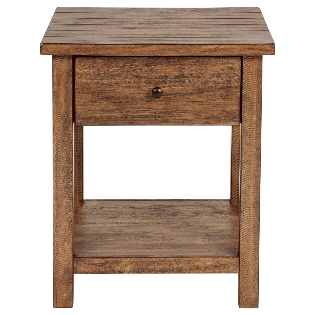 Payne 2-piece Coffee and 1-drawer End Table Set - Distressed Brown