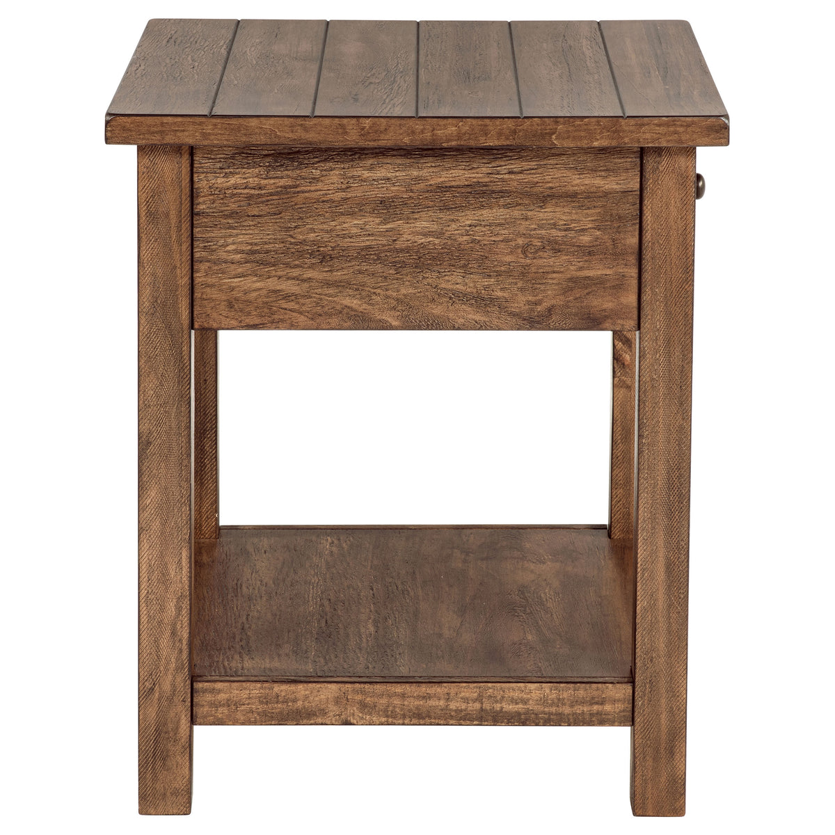Payne 2-piece Coffee and 1-drawer End Table Set - Distressed Brown