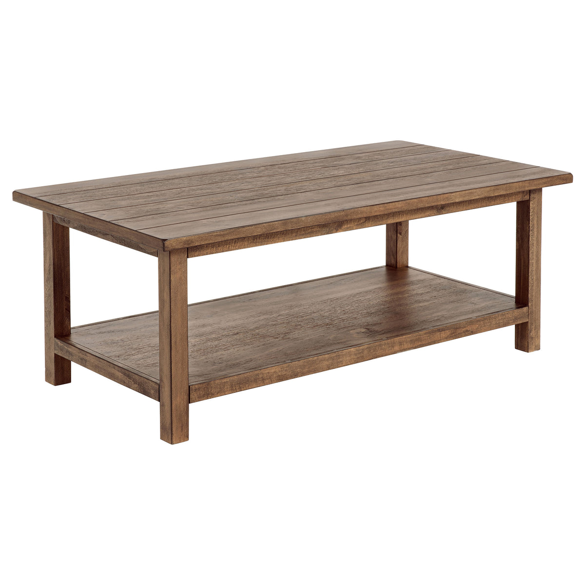 Payne 2-piece Coffee and 1-drawer End Table Set - Distressed Brown