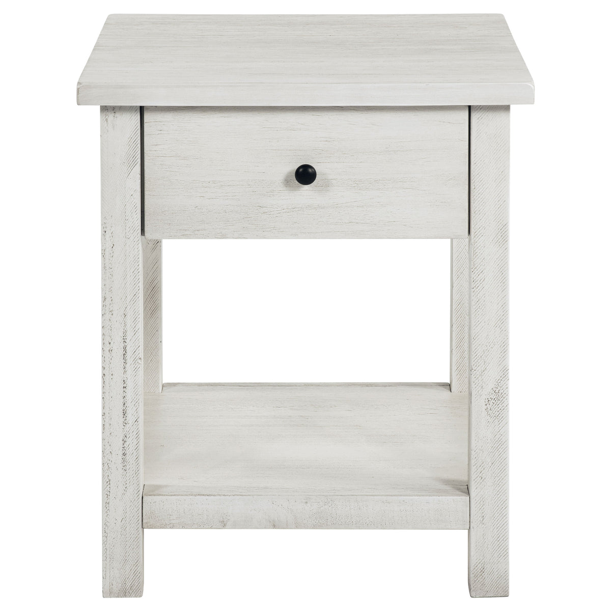 Payne 2-piece Coffee and 1-drawer End Table Set - Distressed White