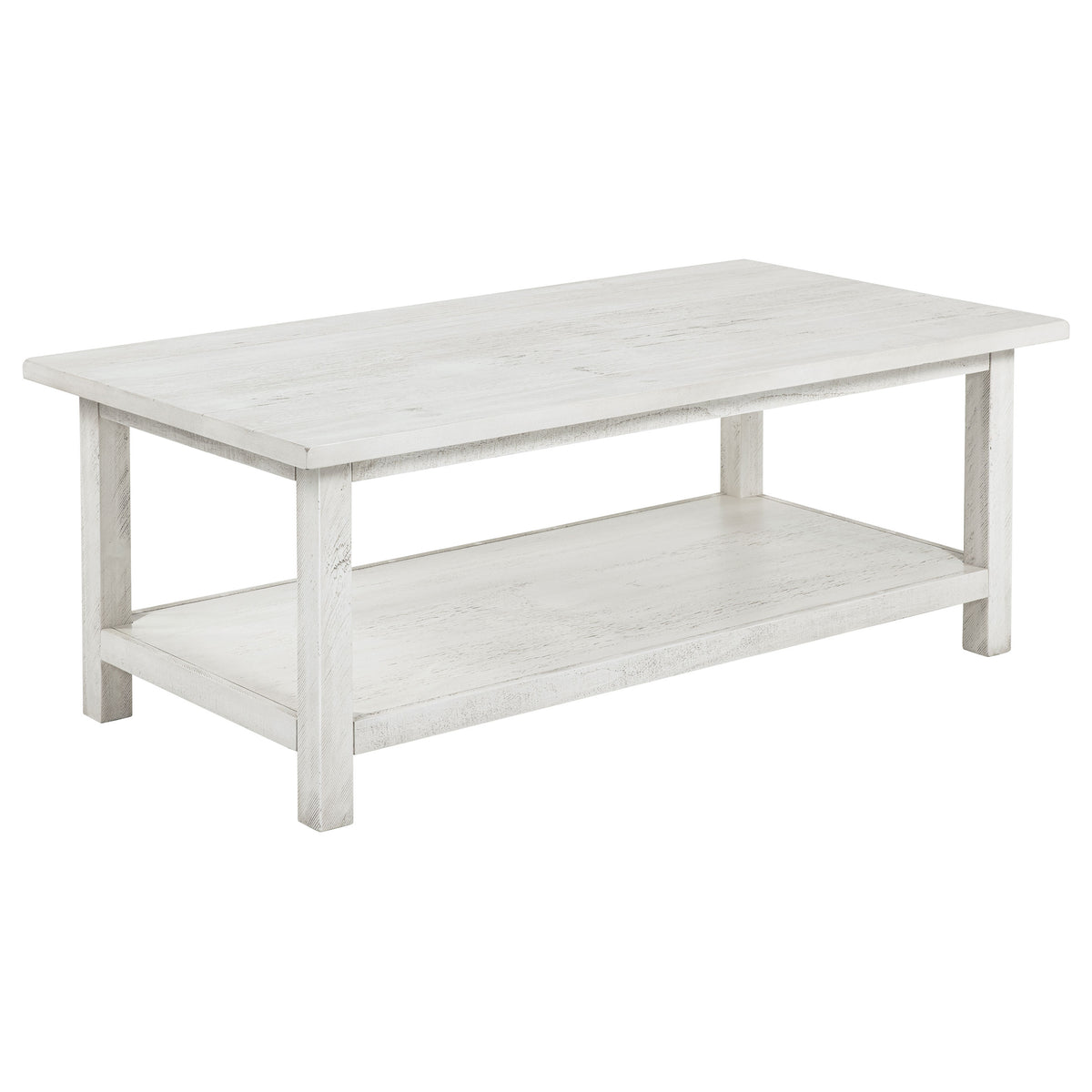 Payne 2-piece Coffee and 1-drawer End Table Set - Distressed White