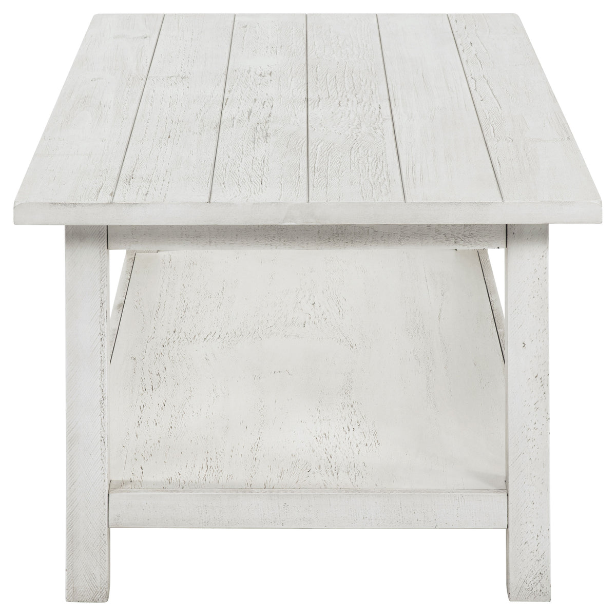 Payne 2-piece Coffee and 1-drawer End Table Set - Distressed White