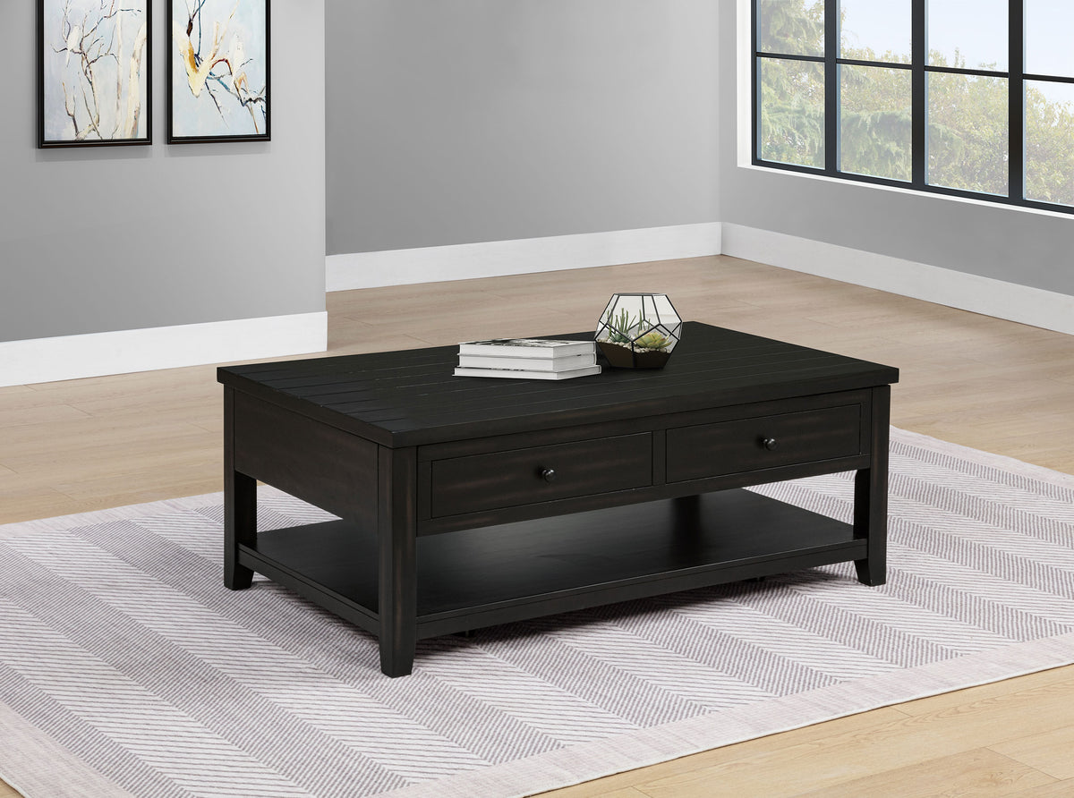 Payne 48-inch Mobile Lift Top Coffee Table Distressed - Distressed Java