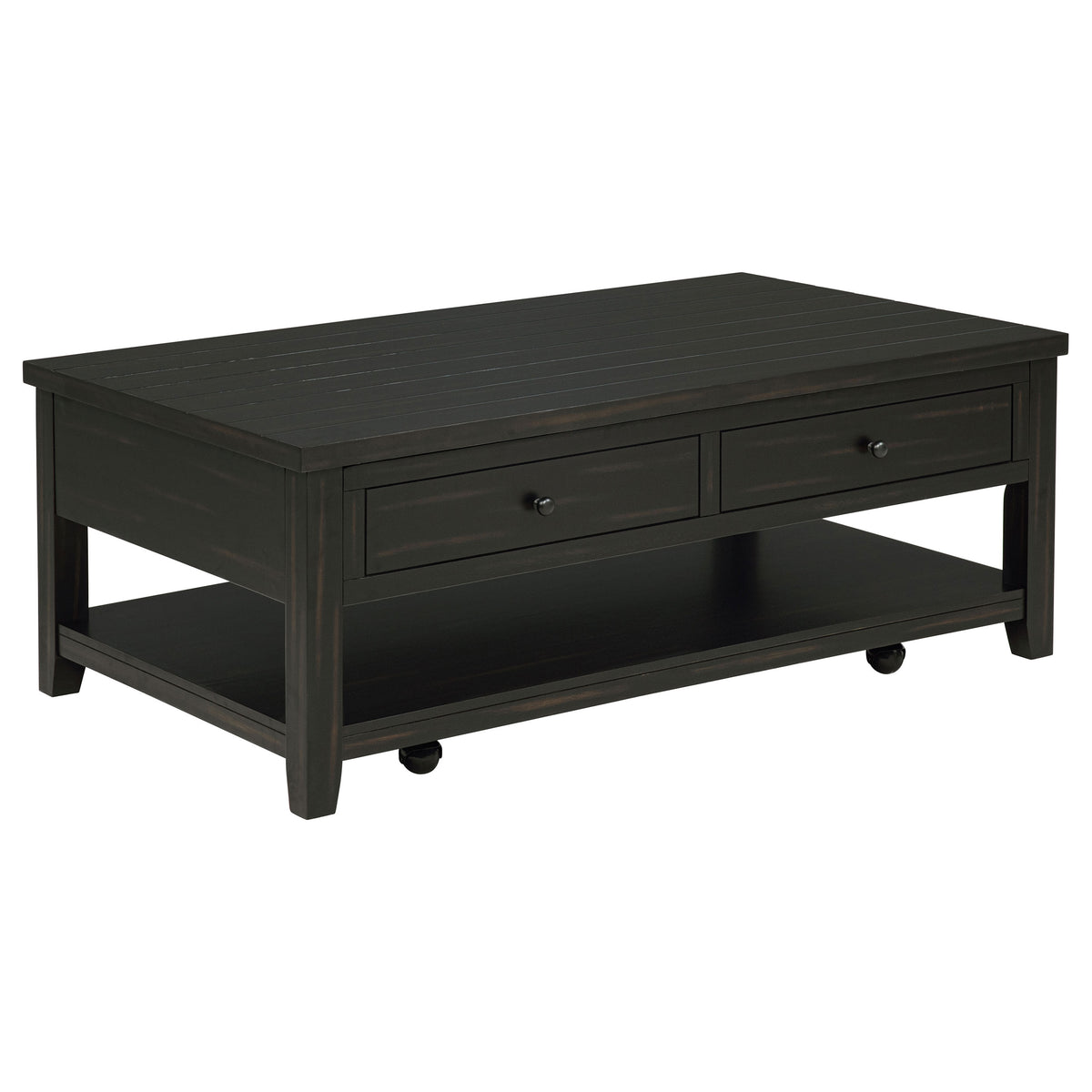 Payne 48-inch Mobile Lift Top Coffee Table Distressed - Distressed Java