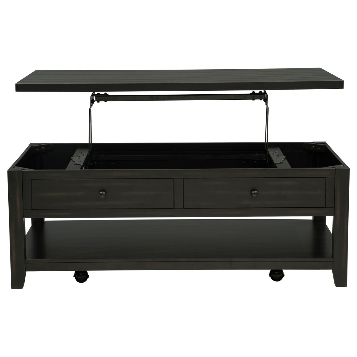 Payne 48-inch Mobile Lift Top Coffee Table Distressed - Distressed Java